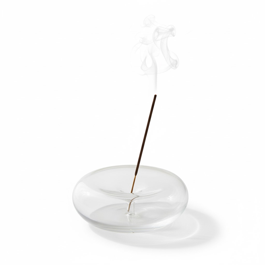 EcoEssence Glass Incense Holder | Scratch-Resistant & Break-Resistant Design - Image 3
