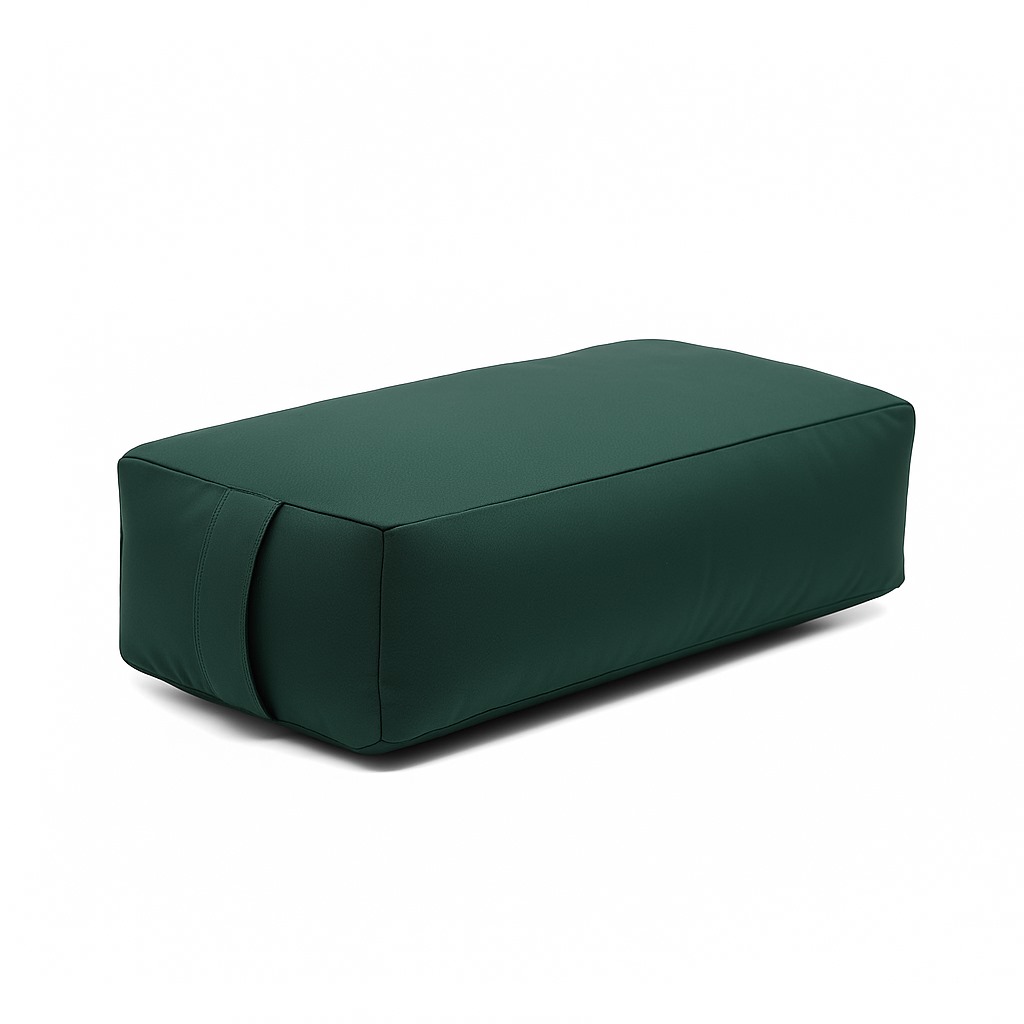 Rectangle Yoga Bolster with Organic Cotton Cover - Image 1