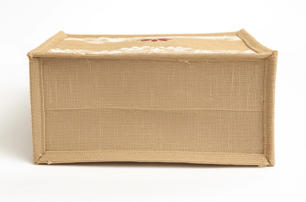 Handcrafted Natural Jute Bag - Image 1