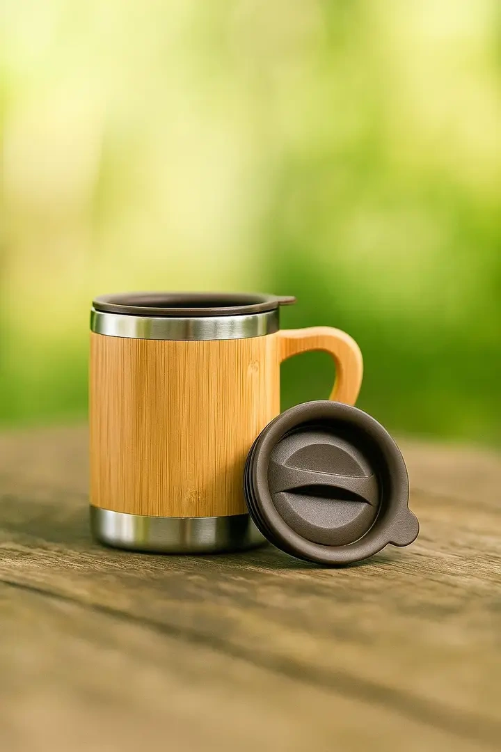 Natural Bamboo Mug - Eco Conscious Choice (350ml) - Image 1