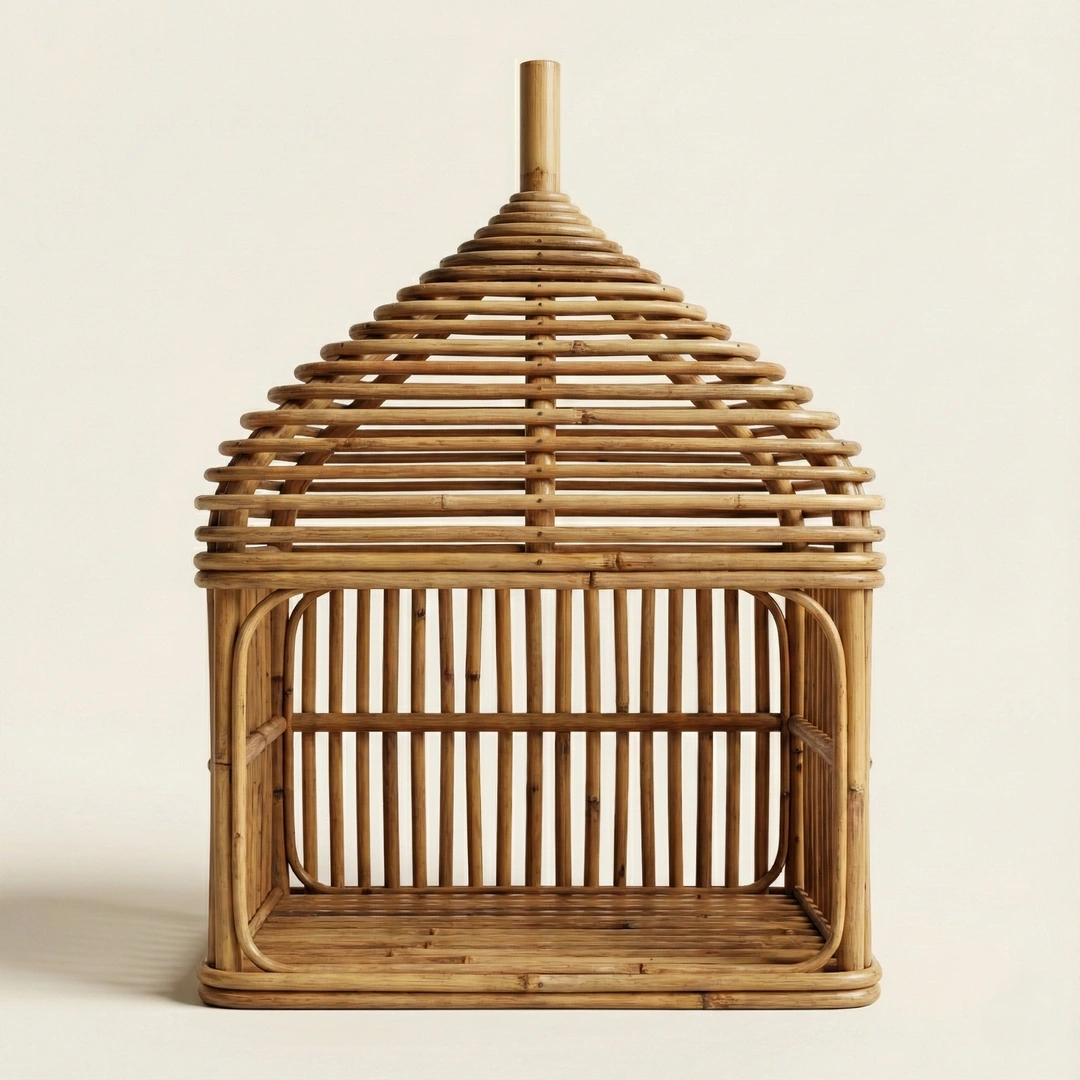 Bamboo Kutir Mandir Shelf - Image 1